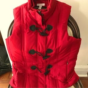 CHARTER CLUB Red puffy vest